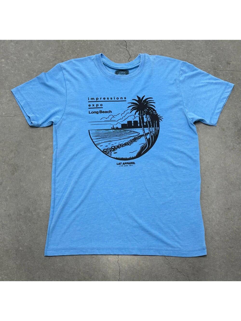 Vintage Wash Lat Apparel Long Beach T Shirt